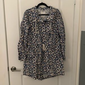 Madewell floral rain jacket